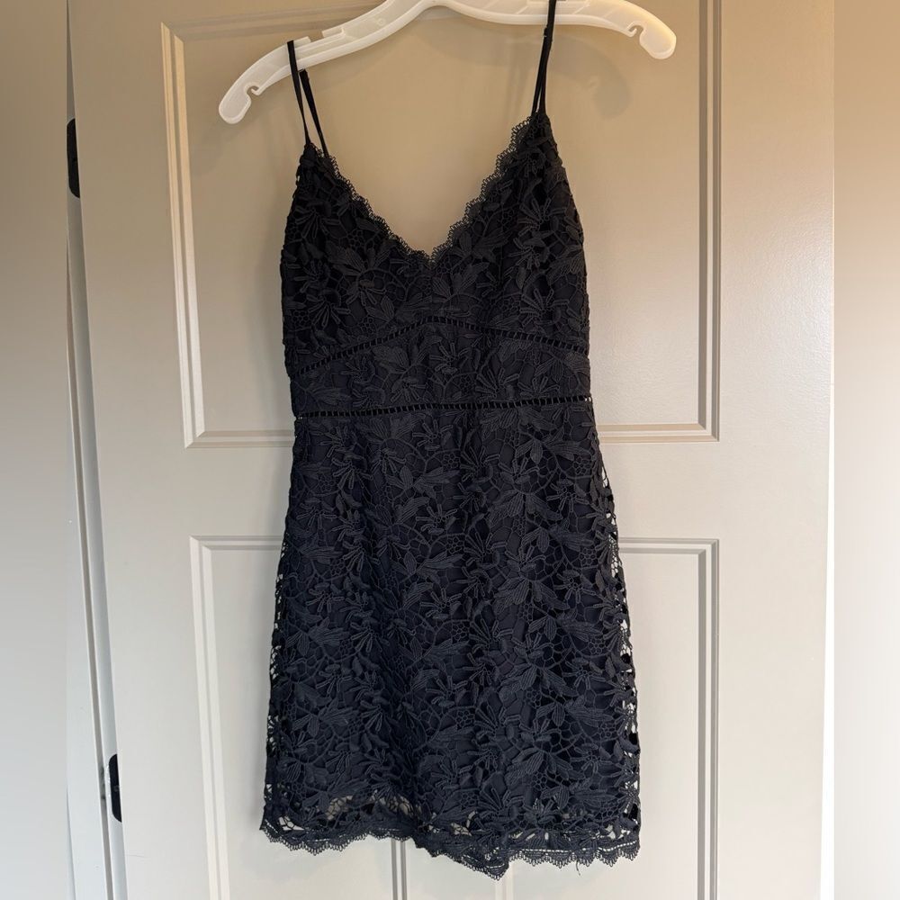 Abercrombie & Fitch elegant Black Lace Dress minidress, size XSP.